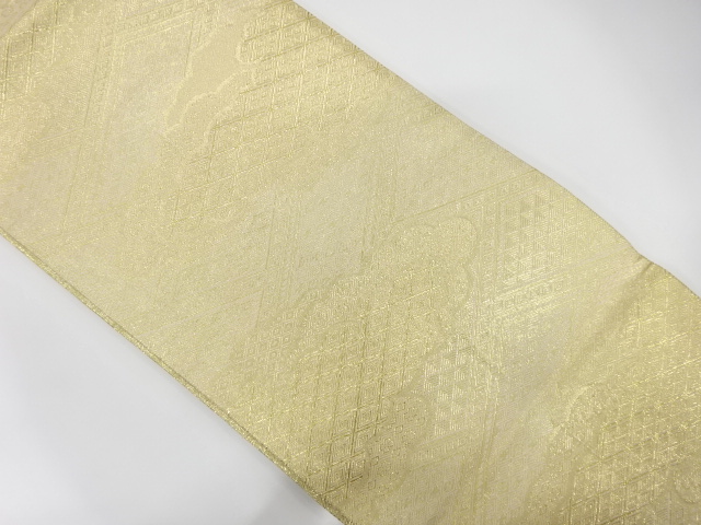 JAPANESE KIMONO / ANTIQUE FUKURO OBI / SILK / SAGA NISHIKI / WOVEN CLOUD